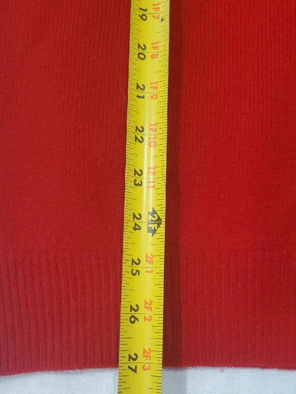 Polo by Ralph Lauren Red V-Neck Men's Lamb Wool  Sweater - Picture 3 of 11